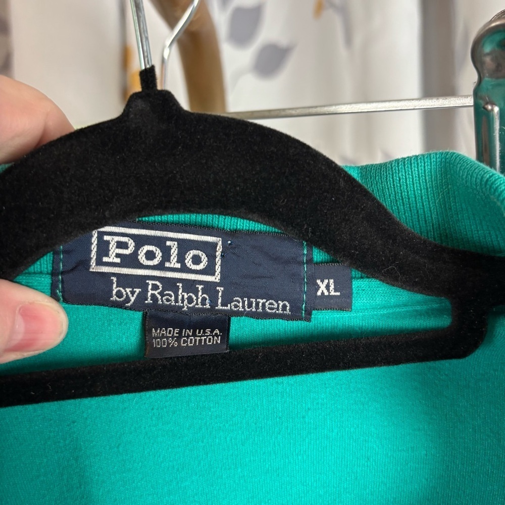 Vintage Polo by Ralph Lauren Green Classic Polo Shirt - Picture 4 of 5